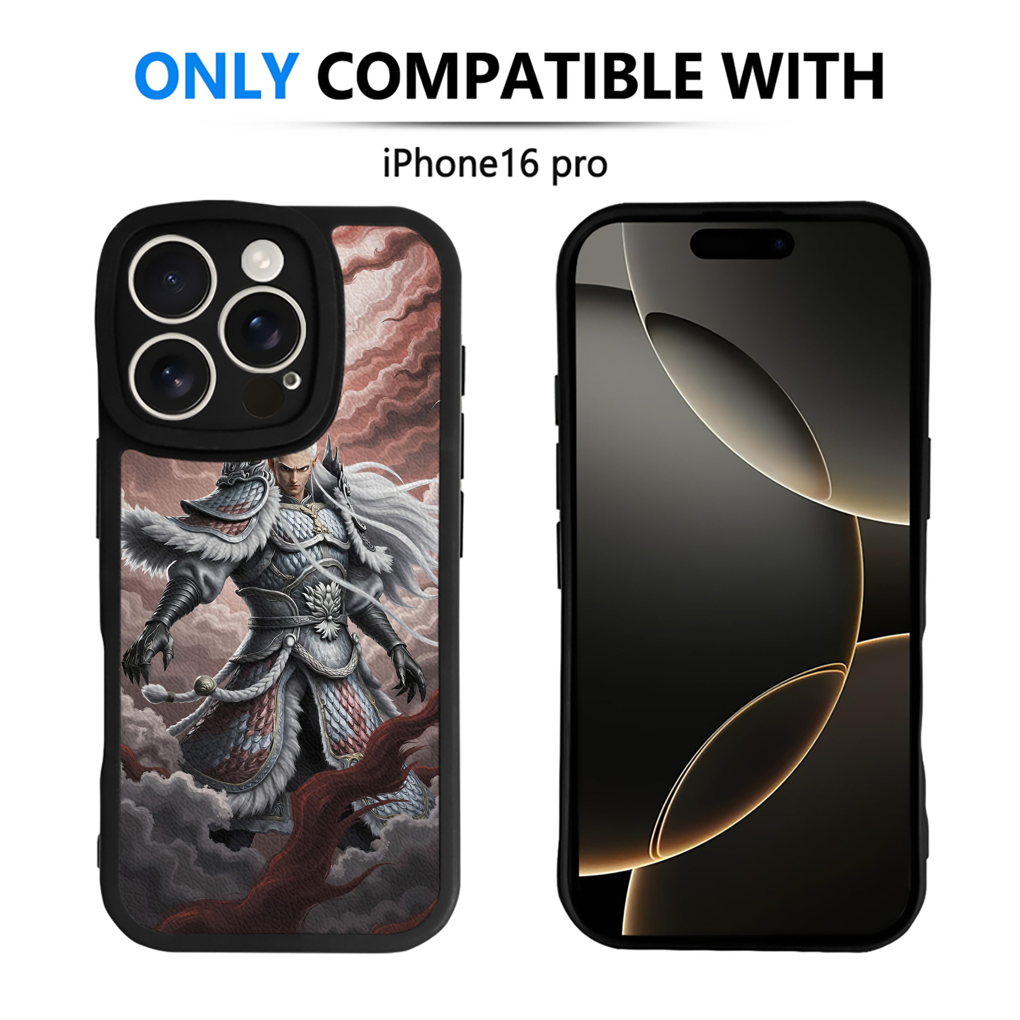 （画像用） Ne Zha 2 ナタ 魔童の大暴れ 【iPhone 16シリーズ対応】シリコンスマホケース（レザー調） 材質：シリコン